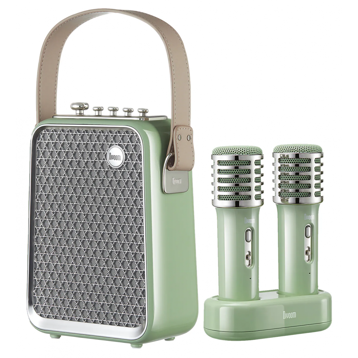 Divoom Songbird-HQ 2 (Green) 便攜式藍牙卡拉OK套裝 (青色)